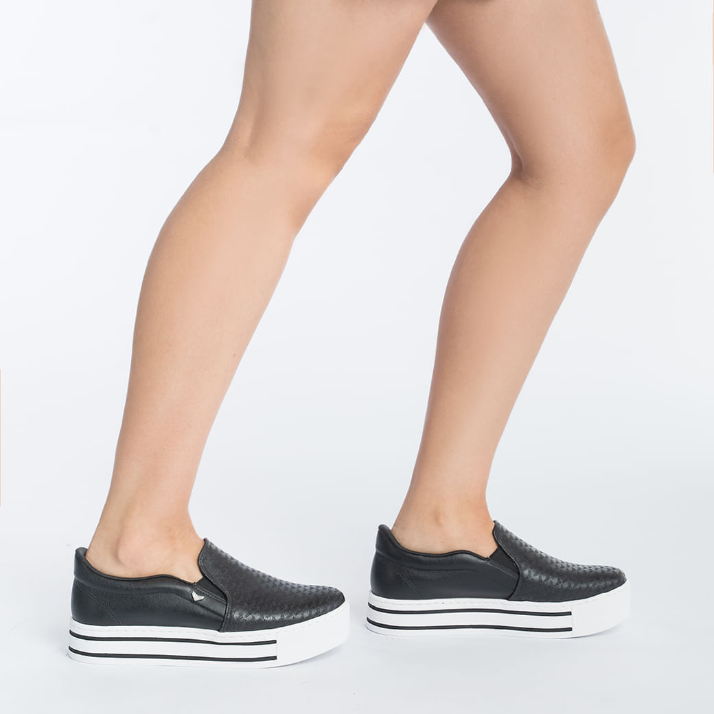 Via Marte Tenis Casual 010-035-01 Preto_Preto Napa3